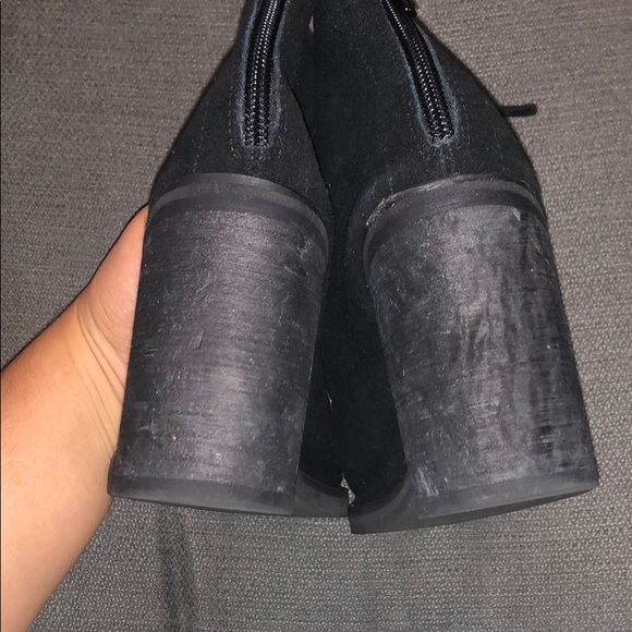 Jeffrey Campbell open toe lace up booties w/zipper - Picture 6 of 6